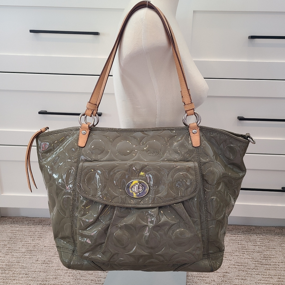 Coach Large patent leather Tote Bag